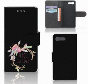 B2Ctelecom Bookcase Sony Xperia X Compact Boho Text