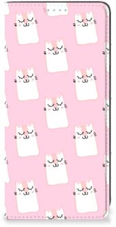 B2Ctelecom Bookcase Valentijn Cadeaus Samsung Galaxy A21s Smart Cover Hoesje Sleeping Cats