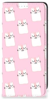 B2Ctelecom Bookcase Valentijn Cadeaus Samsung Galaxy A41 Smart Cover Hoesje Sleeping Cats