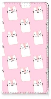 B2Ctelecom Bookcase Valentijn Cadeaus Samsung Galaxy S20 FE Smart Cover Hoesje Sleeping Cats