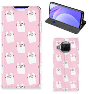 B2Ctelecom Bookcase Valentijn Cadeaus Xiaomi Mi 10T Lite Smart Cover Hoesje Sleeping Cats