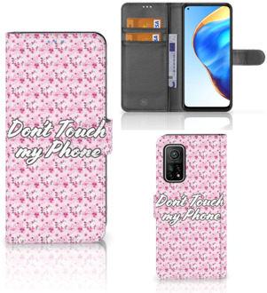 B2Ctelecom Bookcase Xiaomi Mi 10T Pro | Mi 10T Hoesje Flowers Pink DTMP