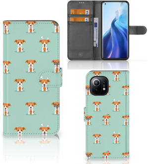 B2Ctelecom Bookcase Xiaomi Mi 11 Smartphone Hoesje Pups