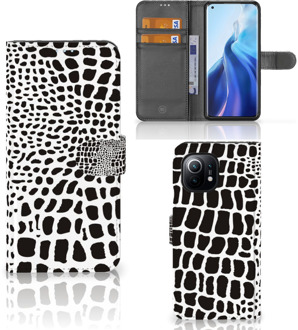 B2Ctelecom Bookcase Xiaomi Mi 11 Telefoon Hoesje Slangenprint