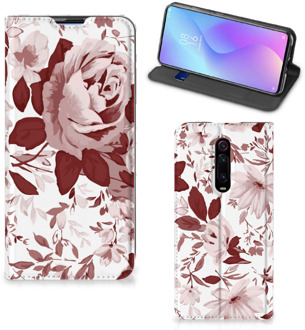 B2Ctelecom Bookcase Xiaomi Mi 9T Pro Watercolor Flowers