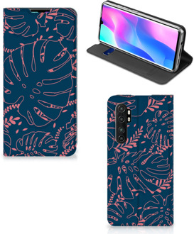 B2Ctelecom Bookcase Xiaomi Mi Note 10 Lite Smartphone Hoesje Palm Leaves