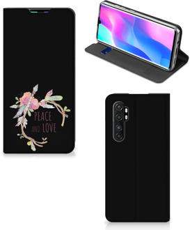 B2Ctelecom Bookcase Xiaomi Mi Note 10 Lite Telefoonhoesje Boho Text