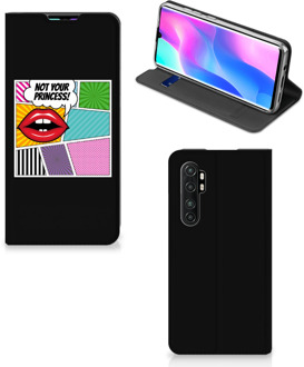 B2Ctelecom Bookcase Xiaomi Mi Note 10 Lite Telefoonhoesje Popart Princess