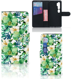 B2Ctelecom Bookcase Xiaomi Mi Note 10 Pro GSM Hoesje Orchidee Groen