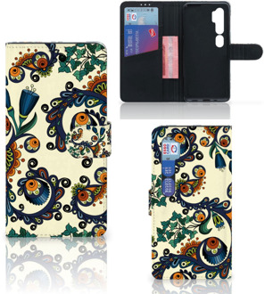 B2Ctelecom Bookcase Xiaomi Mi Note 10 Pro Hoesje Barok Flower