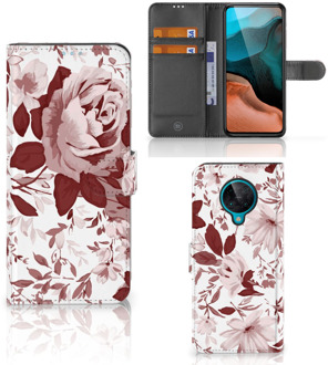 B2Ctelecom Bookcase Xiaomi Poco F2 Pro GSM Hoesje Watercolor Flowers