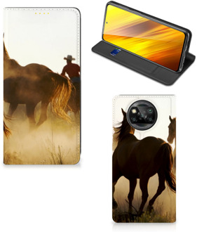 B2Ctelecom Bookcase Xiaomi Poco X3 Smart Cover Cowboy