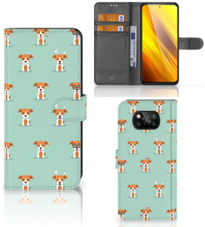 B2Ctelecom Bookcase Xiaomi Poco X3 Smartphone Hoesje Pups