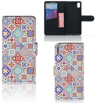 B2Ctelecom Bookcase Xiaomi Redmi 7A Tiles Color