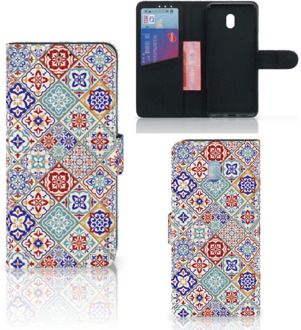 B2Ctelecom Bookcase Xiaomi Redmi 8A Tiles Color