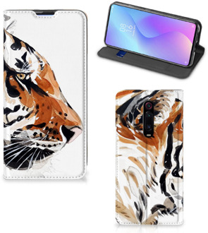 B2Ctelecom Bookcase Xiaomi Redmi K20 Pro Watercolor Tiger