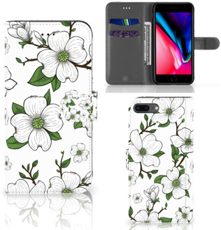 B2Ctelecom Bookcover Hoesje iPhone 7+ | 8+ Dogwood Flowers