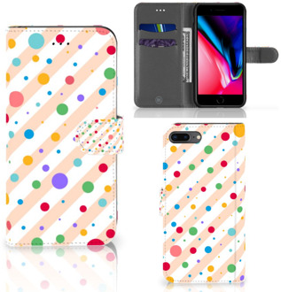 B2Ctelecom Bookcover Hoesje iPhone 7+ | 8+ Dots