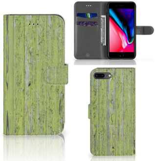 B2Ctelecom Bookcover Hoesje iPhone 7+ | 8+ Green Wood