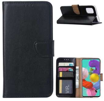 B2Ctelecom Bookcover Hoesje Samsung Galaxy Note 10 Lite Zwart met Pasjeshouder