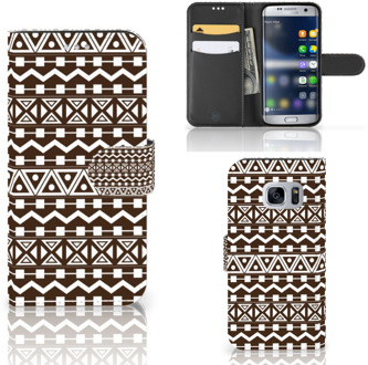 B2Ctelecom Bookcover hoesje Samsung Galaxy S7 Aztec Brown