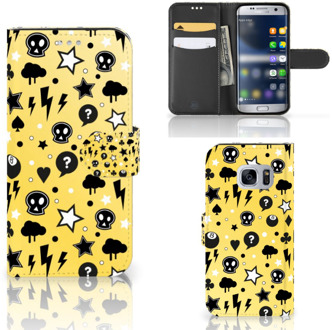 B2Ctelecom Bookcover Hoesje Samsung Galaxy S7 Punk Yellow