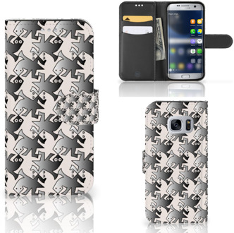 B2Ctelecom Bookcover Hoesje Samsung Galaxy S7 Salamander Grey