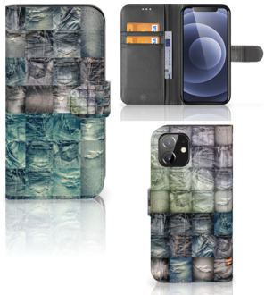 B2Ctelecom Bookcover iPhone 12 | 12 Pro (6.1") Telefoonhoesje Spijkerbroeken