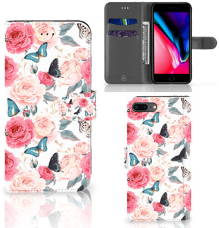 B2Ctelecom Bookcover iPhone 7 Plus | 8 Plus Butterfly Roses