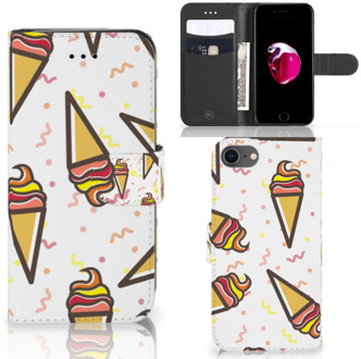 B2Ctelecom Bookcover iPhone SE (2020) | 7 | 8 Hoesje Design Icecream