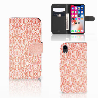 B2Ctelecom Bookcover iPhone XR Pattern Orange