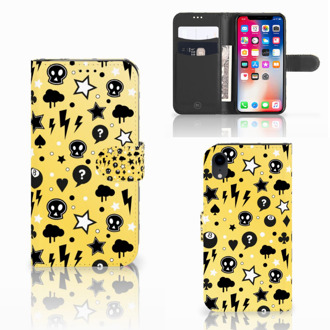 B2Ctelecom Bookcover iPhone XR Punk Yellow