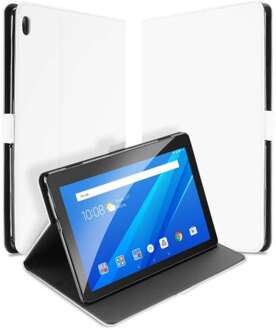 B2Ctelecom Bookcover Lenovo Tab E10 Hoes Wit met Standaardfunctie