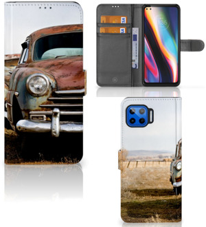 B2Ctelecom Bookcover Motorola Moto G 5G Plus Telefoonhoesje Vintage Auto