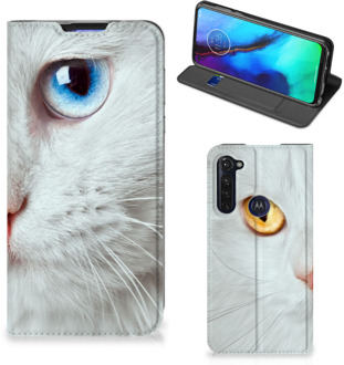 B2Ctelecom Bookcover Motorola Moto G Pro Smart Case Witte Kat