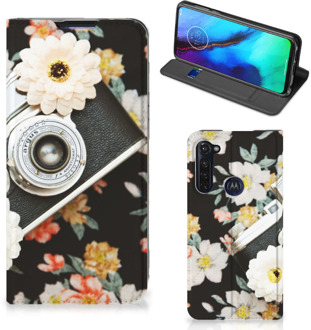 B2Ctelecom Bookcover Motorola Moto G Pro Smart Cover Vintage Camera