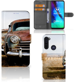 B2Ctelecom Bookcover Motorola Moto G Pro Telefoonhoesje Vintage Auto