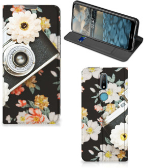 B2Ctelecom Bookcover Nokia 2.4 Smart Cover Vintage Camera