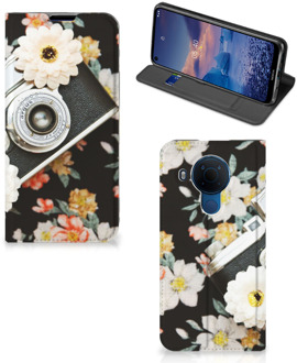 B2Ctelecom Bookcover Nokia 5.4 Smart Cover Vintage Camera