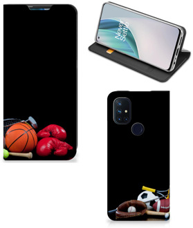 B2Ctelecom Bookcover Ontwerpen OnePlus Nord N10 5G Smart Cover Voetbal, Tennis, Boxing…