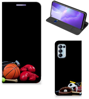 B2Ctelecom Bookcover Ontwerpen OPPO Find X3 Lite Smart Cover Voetbal, Tennis, Boxing…