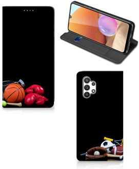 B2Ctelecom Bookcover Ontwerpen Samsung Galaxy A32 4G Smart Cover Voetbal, Tennis, Boxing…