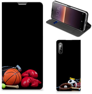 B2Ctelecom Bookcover Ontwerpen Sony Xperia L4 Smart Cover Voetbal, Tennis, Boxing…