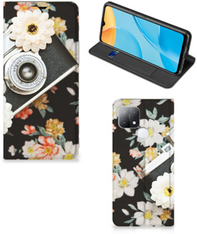 B2Ctelecom Bookcover OPPO A15 Smart Cover Vintage Camera