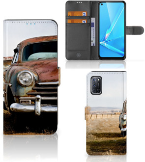 B2Ctelecom Bookcover OPPO A72 | OPPO A52 Telefoonhoesje Vintage Auto