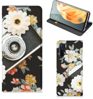 B2Ctelecom Bookcover OPPO Reno3 | A91 Smart Cover Vintage Camera