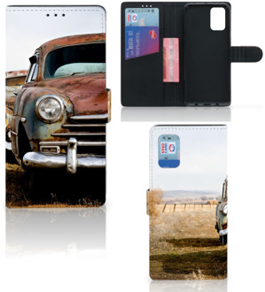 B2Ctelecom Bookcover Samsung Galaxy A02s Flip Cover Samsung M02s Telefoonhoesje Vintage Auto