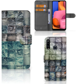 B2Ctelecom Bookcover Samsung Galaxy A20s Telefoonhoesje Spijkerbroeken