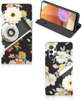 B2Ctelecom Bookcover Samsung Galaxy A32 4G Smart Cover Vintage Camera