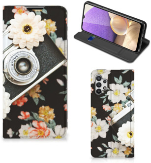 B2Ctelecom Bookcover Samsung Galaxy A32 5G Smart Cover Vintage Camera